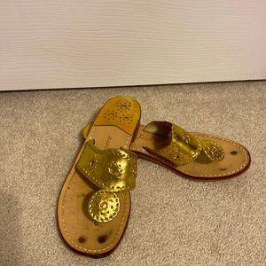 Gold Jacks Flat Sandal in size 7